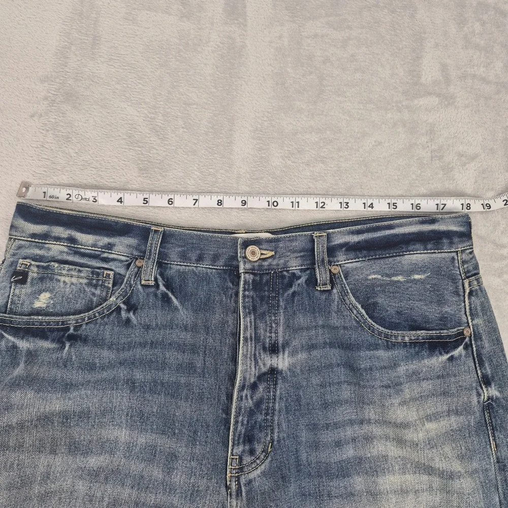 Wide Leg KanCan 15 (36) Women Distressed Jeans High Rise Button KC7373M 40267